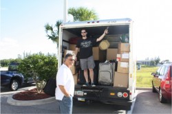that UHAUL was PACKED and ready to go.. Ryan jumped in the UHAUL and Joe was "supervising" lol