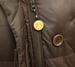 zipper pull on Dena's Jacket :)