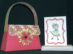 paper purse and mini card with Charlotte Ketto!