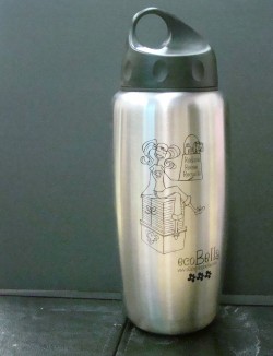 this is the front of ECOBELLA's BOTTLE
