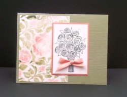 Another sheet used from the paper pack and Sindi used our DOZEN ROSES STAMP