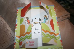 Cyndee used JAVABELLAS in a clever folded card!