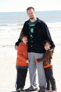ryan and the KIDLETS at the beach