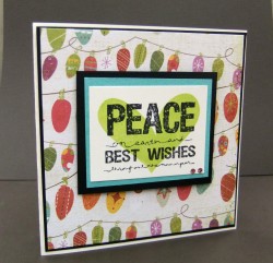I made this card using YUMMY HEART shadow and LARGE sentiment and a little touch of bling