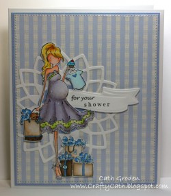 Cathabella used UPTOWN GIRL BRYNN has a baby shower and the SENTIMENT FROM