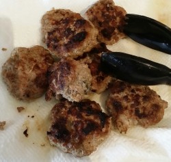 Maple breakfast sausage patties without Maple LOL.. sweetened with grated apple