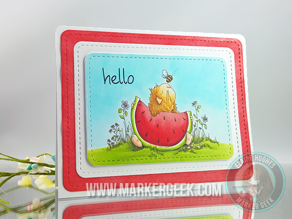 Stamping Bella Gilbert has a Snack rubber stamp. Click through for blog post with inspiration!