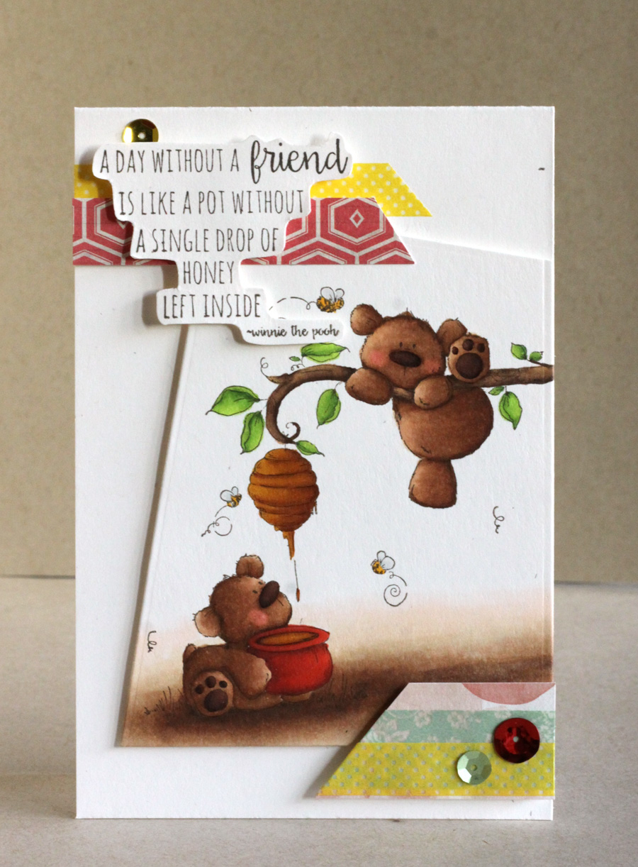 Stamping Bella HoneyBear Stuffies rubber stamp. Click through to read the blog post for inspiration!
