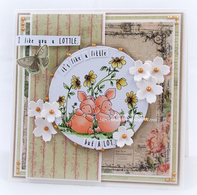 Stamping Bella Petunia and Penny Take a Break rubber stamp. Click through for blog post with inspiration!
