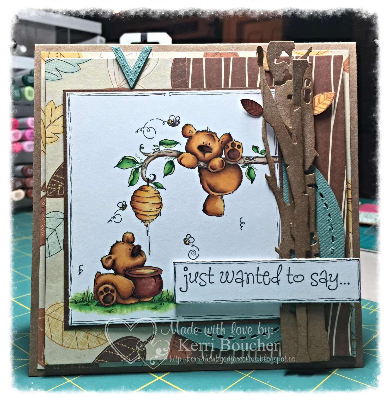 Stamping Bella HoneyBear Stuffies rubber stamp. Click through to read the blog post for inspiration!