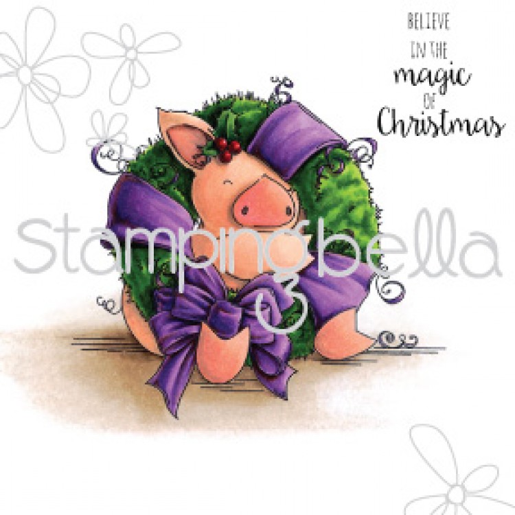 Stamping Bella Petunia Loves Christmas rubber stamp. Click through for blog post with inspiration!
