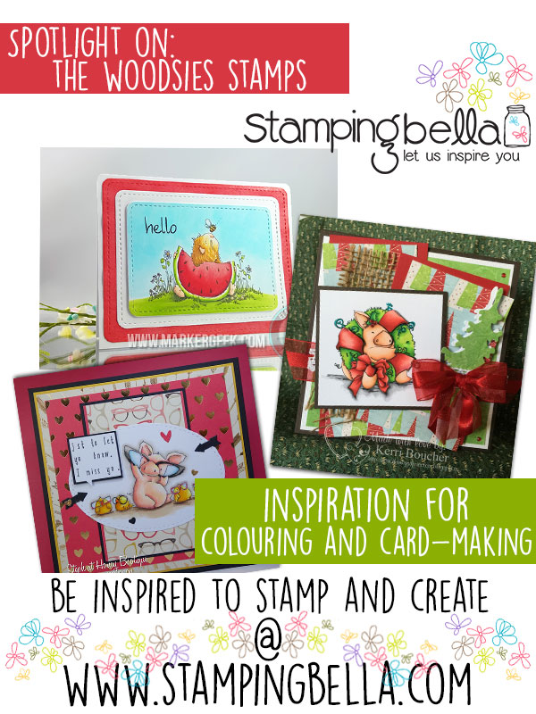 Stamping Bella Woodsies Rubber Stamps. Click through to read the blog post, watch videos and be inspired!