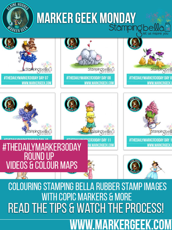 Marker Geek Monday #thedailymarker30day Round Up. Click through for colouring, videos and colour maps!