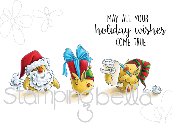 Stamping Bella HOLIDAY RELEASE -SNEAK PEEK DAY 6 -Santa chick AND HIS HELPERS