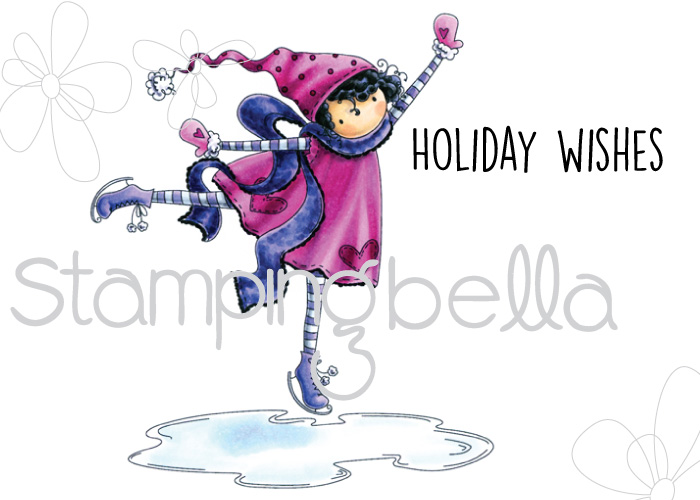 Stampingbella HOLIDAY RELEASE- TINY TOWNIE SKYLAR LOVES TO SKATE