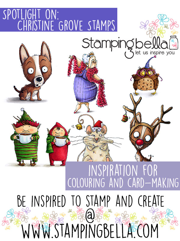 Spotlight on Christine Grove Stamps at Stamping Bella. Click through for card making inspiration!