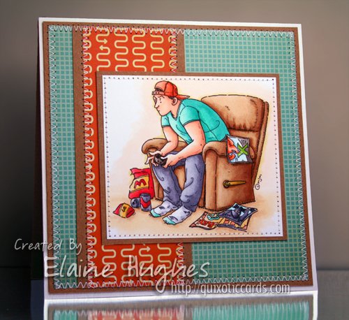 Mo Manning for Stamping Bella - Game On. Card by Elaineabella.