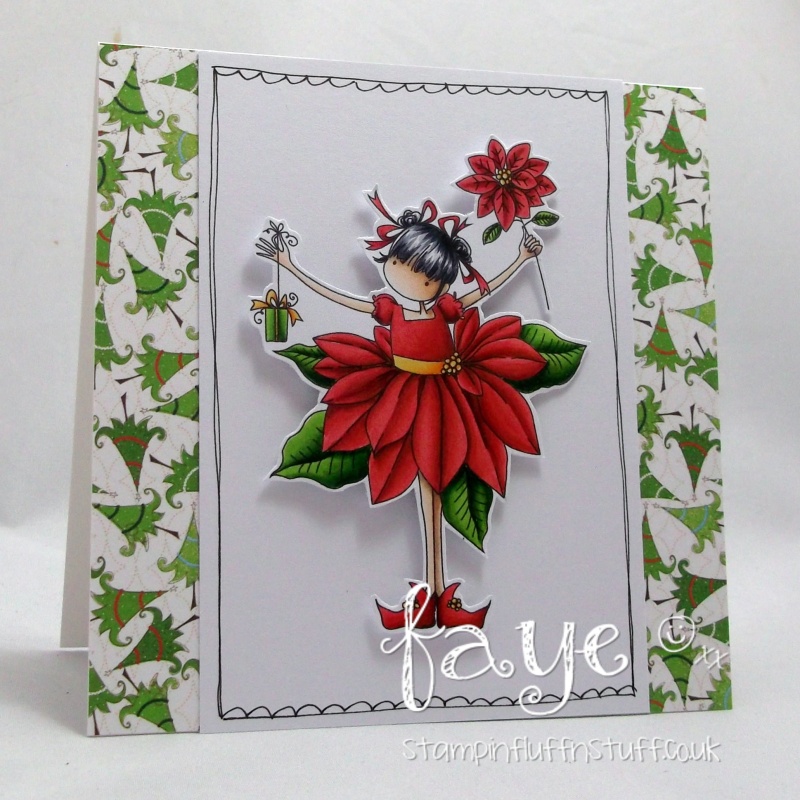 Stampingbella HOLIDAY RELEASE- TINY TOWNIE PAMELA the POINSETTIA