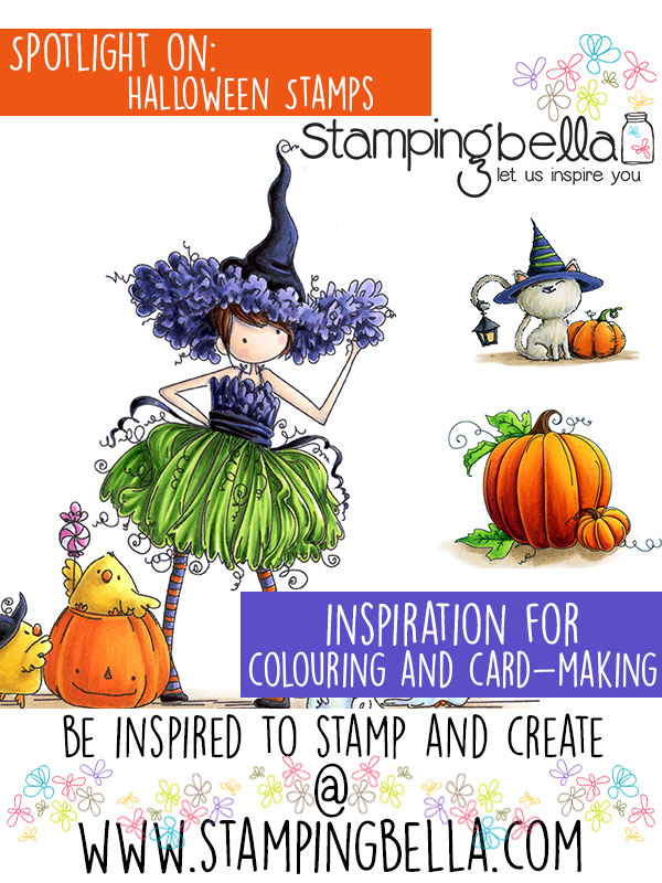 Spotlight On Halloween Stamps at Stamping Bella. Click through for inspiration.