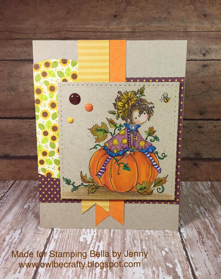 Bellarific Friday NOVEMBER 25-RUBBER STAMP USED: TINY TOWNIE PATRICIA LOVES PUMPKINS