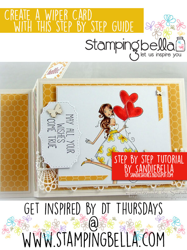 Stamping Bella DT Thursday Wiper Card. Click through for full step by step guide.