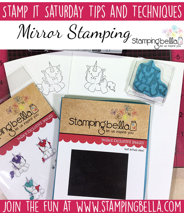 Stamping Bella Stamp It Saturday - Mirror Stamping & the Mirror Mirror/Cardstock Matcher Stamp. Click through for videos and tips!