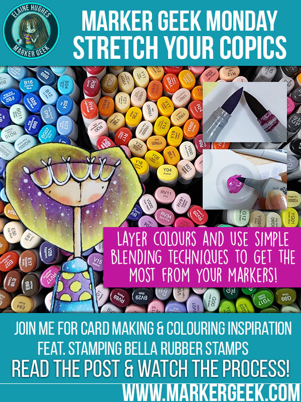 Marker Geek Monday - Stretch Your Copics! Click through for tips to get the most from your markers.