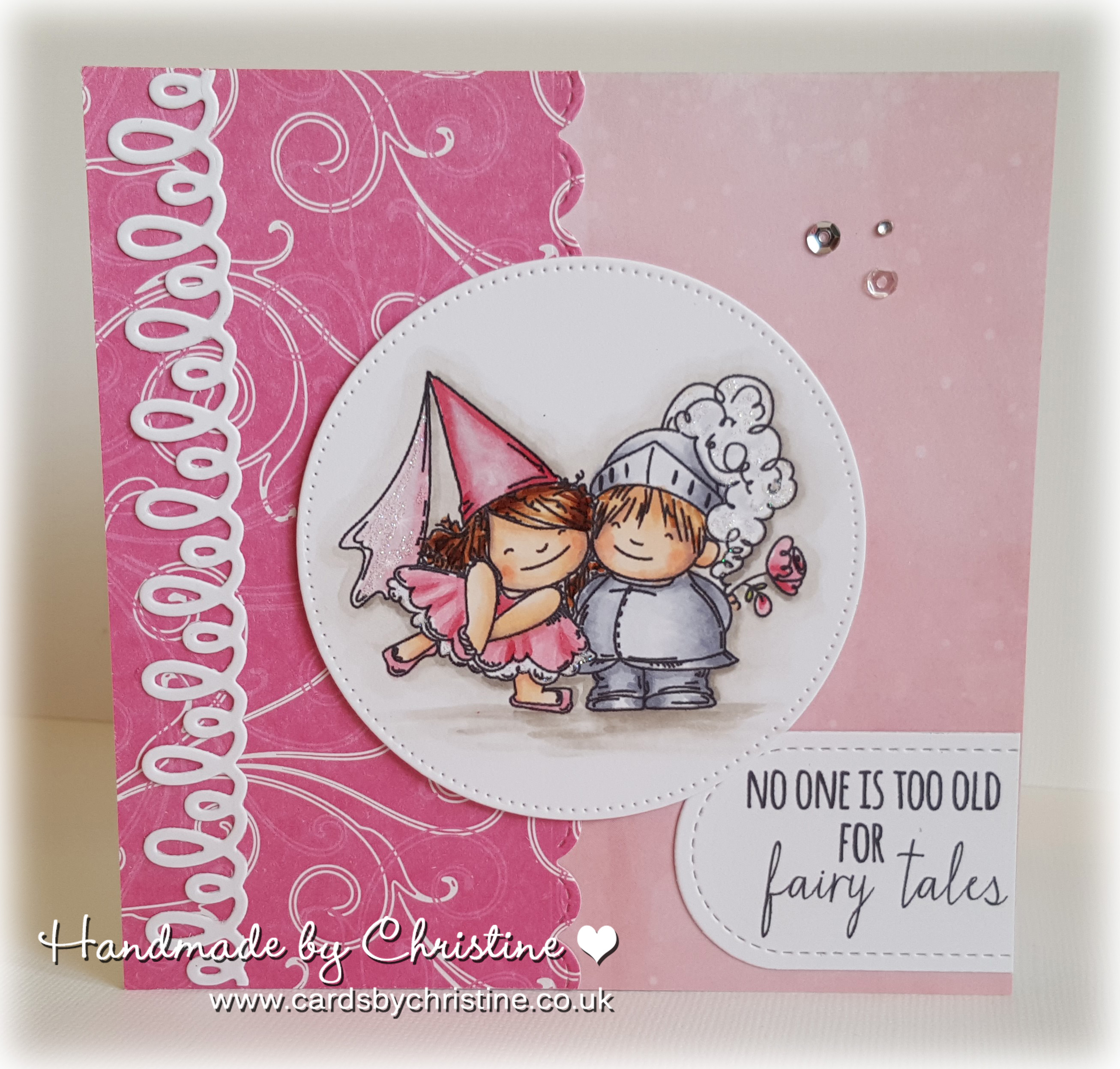 Stamping Bella JANUARY 2017 rubber stamp release-FAIRY TALE SQUIDGIES card by Christine Levison