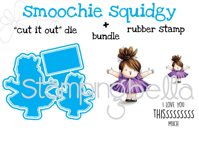 Stamping Bella JANUARY 2017 rubber stamp release-SMOOCHIE squidgie BUNDLE