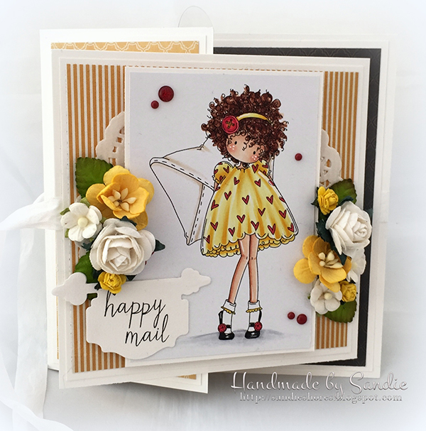 Stamping Bella DT Thursday - Create a Double Gate Fold Card with Sandiebella! Click through for the step by step guide.