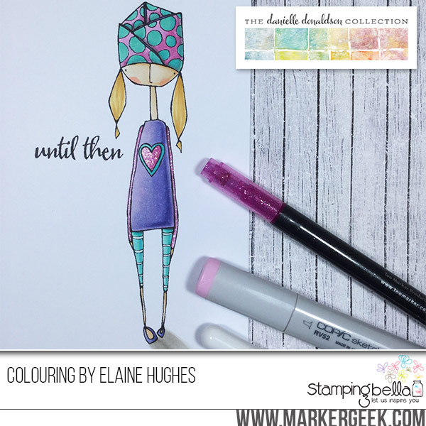 Danielle Donaldson Rubber Stamps by Stamping Bella-UNTILOLIVE sample by Elaine Hughes