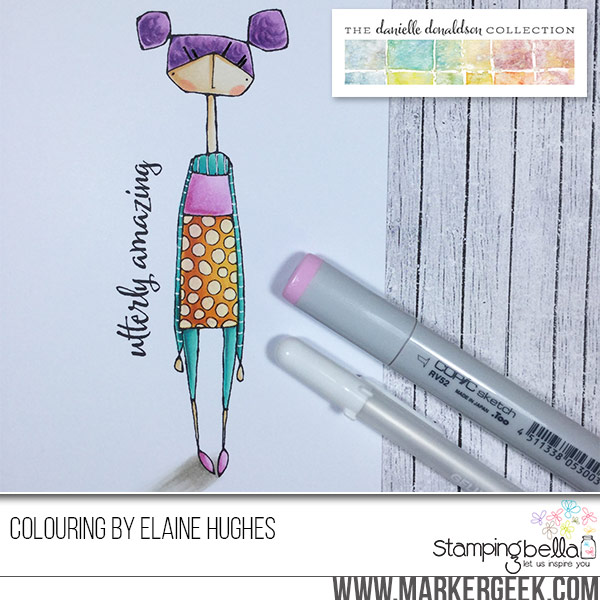 Danielle Donaldson Rubber Stamps by Stamping Bella-UTTERLYVIOLET