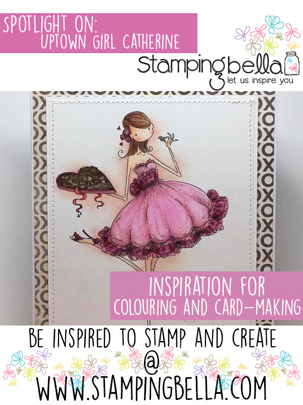 Stamping Bella Spotlight On Uptown Girl Catherine Nibbling Chocolate. Click through for inspiration!