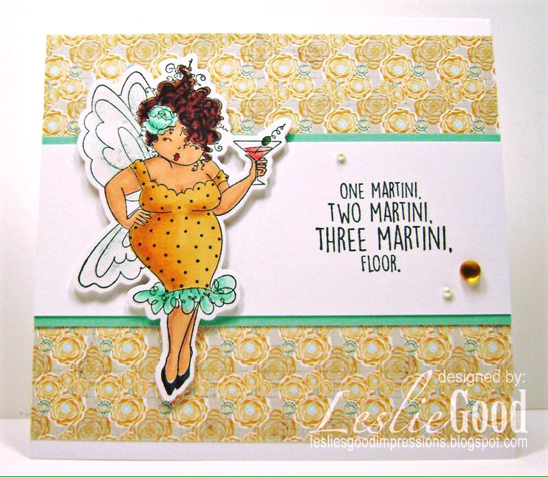 Bellarific Friday with Stamping Bella- Rubber stamp used Edna NEEDS a MARTINI card made by LESLIE GOOD