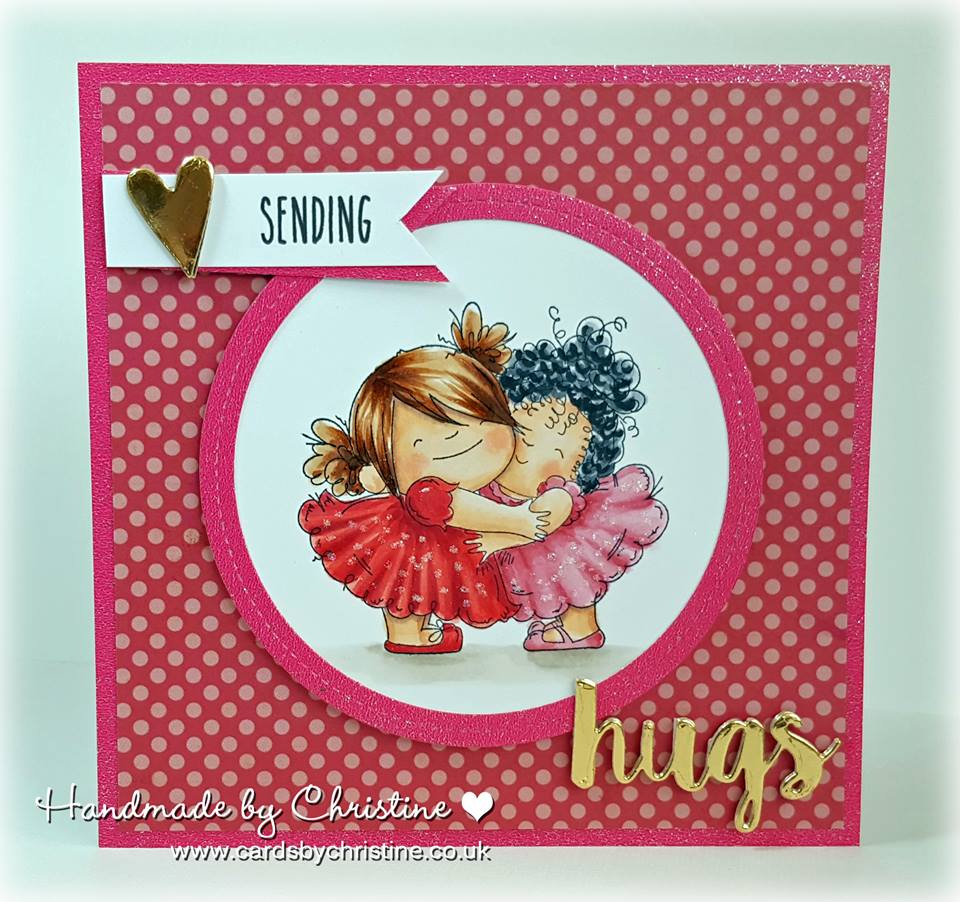 Bellarific Friday challenge with STAMPING BELLA- Card made by Christine Levison  using our HUGGY SQUIDGIES rubber stamp  