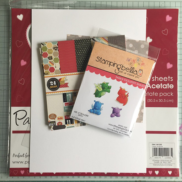 Stamping Bella DT Thursday - Create an Acetate Gift Box with Sandiebella. Click through for full step by step guide!
