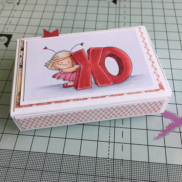 Stamping Bella DT Thursday - Create a Valentine Candy Matchbox with Sandiebella. Click through for full step by step guide.