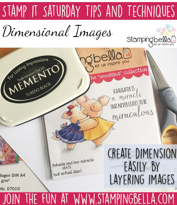 Stamp It Saturday - Create Dimensional Images with Sandiebella!