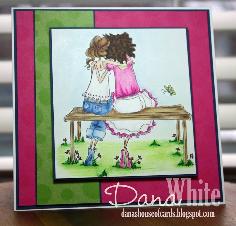 Bellarific Friday STAMP OF THE MONTH UPTOWN GIRLS BELINDA and BERNADETTE-card made by Dana White