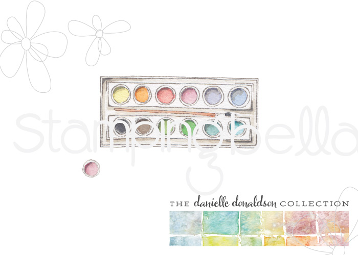 Danielle's SWATCH KIT- CIRCLE PALETTE with BRUSH -MINI