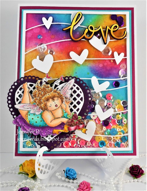 Stamping Bella WONDERFUL WEDNESDAYS WITH JENNY DIX- Rubber stamp used- EDNA LOVES CHOCOLATE