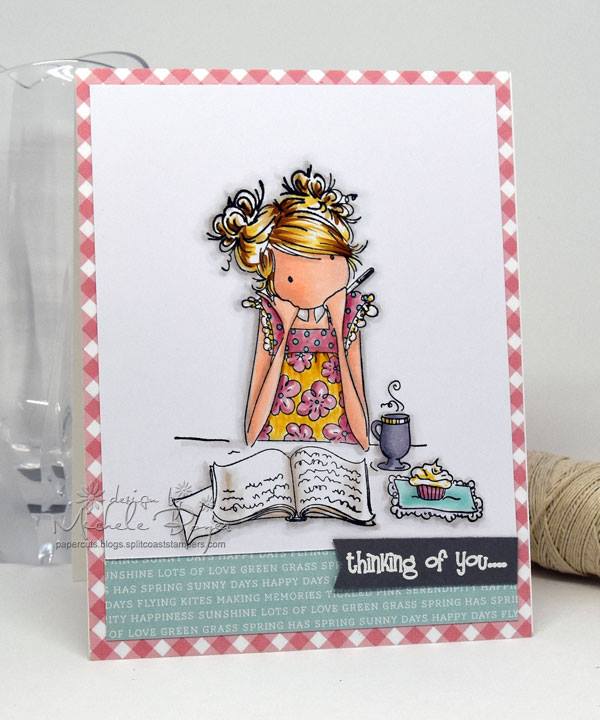 Bellarific Friday INSPIRATION PHOTO CHALLENGE- RUBBER STAMP USED: UPTOWN GIRL JAYDEN loves to JOURNAL , CARD MADE BY MICHELE BOYER