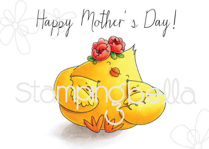 Stamping Bella MARCH 2017 release - MOTHER'S DAY CHICK rubber stamp