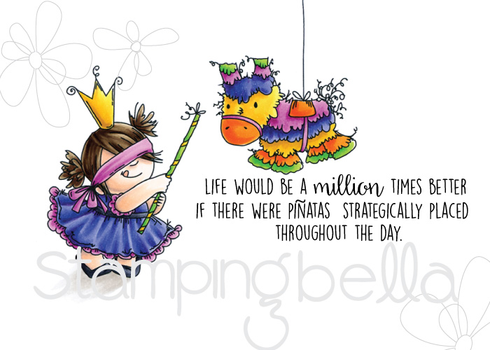 Stamping Bella SPRING 2017 RELEASE- PINATA squidgy RUBBER stamp