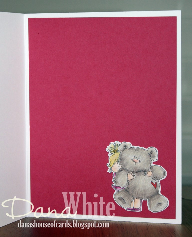 Stamping Bella MARCH 2017 release- SQUIDGY and TEDDY RUBBER STAMP. Card by Dana White