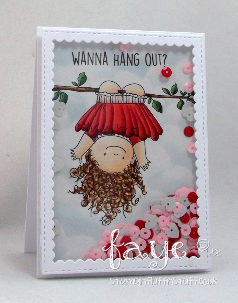 Stamping Bella Spring 2017 release -UPSIDE DOWN squidgy RUBBER STAMP. Card by Faye Wynn Jones