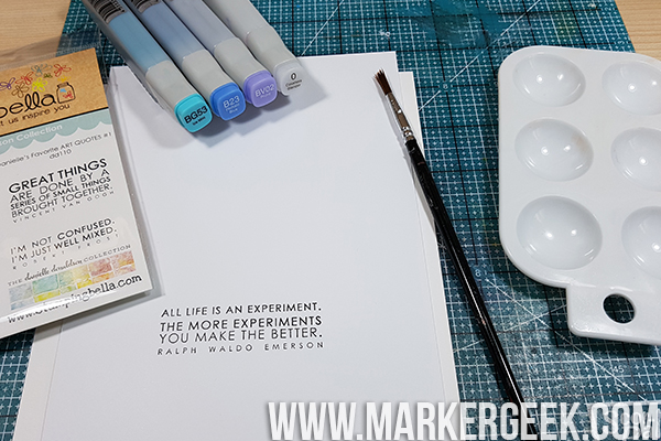 Marker Geek Monday: Painting with Copic Various Ink Refills