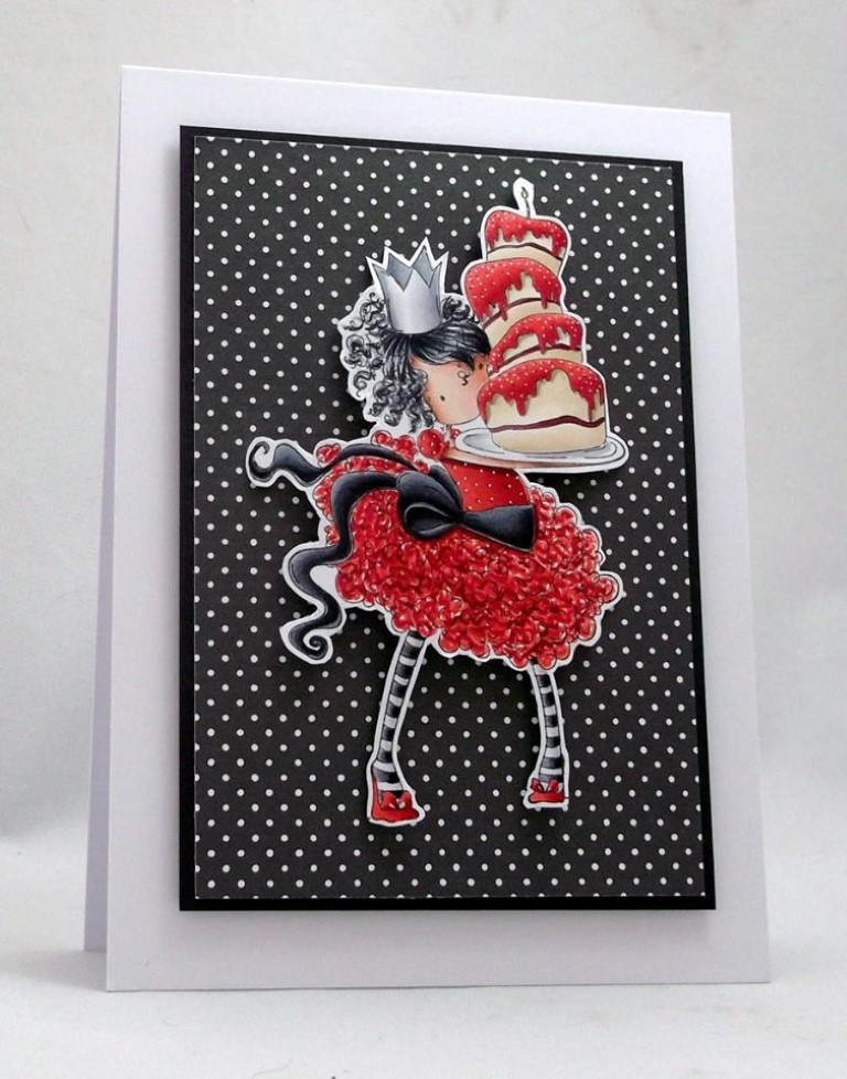 Bellarific Friday with Stamping Bella April 17 2017. RUBBER STAMP USED: Tiny Townie BREE loves BUTTERCREAM. Card made by Faye Wynn-JONES