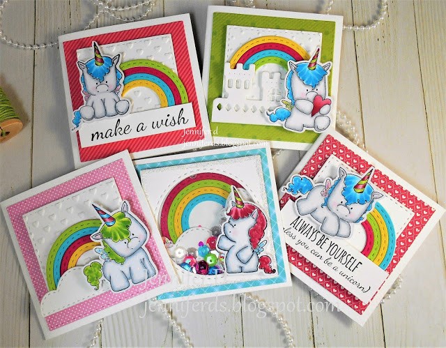 Wonderful Wednesdays with Stamping Bella- SET OF UNICORNS CARDS BY JENNY DIX