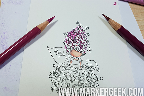 Stamp It Saturday: Create an Inky Garden Girl Tag with Elaineabella